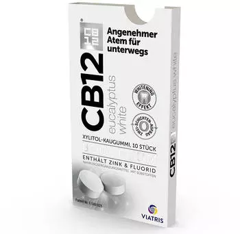 Meda Pharma CB12 Boost Eucalyptus White Kaugummi (10 Stk.)