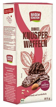 Rosengarten Dinkel Knusperwaffeln Zartbitter (100g)