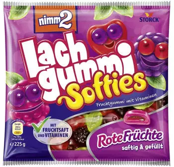 Nimm 2 Lachgummi Softies Rote Früchte (225g)