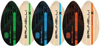 Brunelli Skimboard Holz 36 Zoll (91cm) grün (SKIM-1000364)