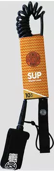 Light Coil Leash SUP-Fangleine 10'0, schwarz