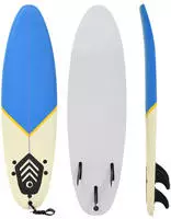 vidaXL Surfbrett 170 cm Blau und Creme