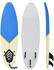 vidaXL Surfboard blue/cream 91687