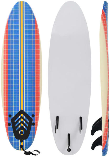 vidaXL Surfboard mosaic multicolor