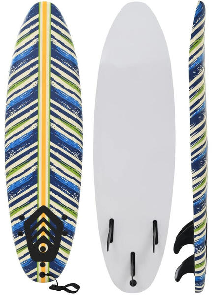 vidaXL Surfboard multicolor leaf design