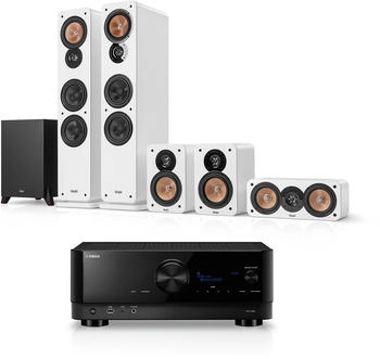 Teufel ULTIMA 40 Surround + Yamaha RX-V6A "5.1-Set" Weiß