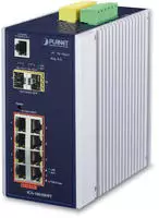 Planet IGS-10020HPT - Switch - L2+ - managed - 8 x 10/100/1000 (PoE+) - + 2 x Gi