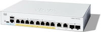 CISCO Catalyst 1300 8-Port Switch / PoE+ with 60W power budget / 2 x 1G SFP Uplinks /