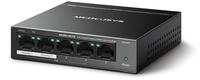 Mercusys MS105GP V1 - Switch - 5 x 10/100/1000 (4 PoE+) - Desktop, wandmontierbar -
