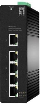 Level One Hilbert IGS-2105 Industrial Gigabit Switch managed 5-Port 10/100/1000 schwarz (IGS-2105)