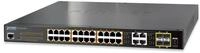 PLANET 24-Port 10/100/1000Mbps 802.3at PoE + 4-Port Gigabit