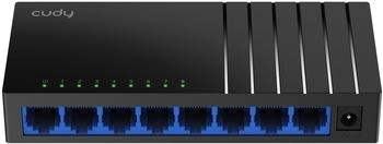 Cudy Netzwerk Switch 8-Port Gigabit Ethernet (10/100/1000) Schwarz (GS108D)