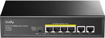 Cudy 6-Port 10/100M Fast Ethernet PoE+ Switch Unmanaged (FS1006P)