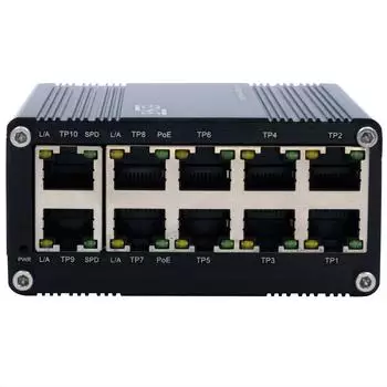 Exsys EX-62025PoE Mini 10-Port Industrie Gigabit PoE-Switch, unmanaged (EX-62025PoE)
