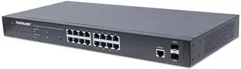 Intellinet Switch 16-Port Gigabit Ethernet PoE+ Web-Managed, 2 SFP-Ports (561198)