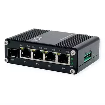 Exsys EX-62020POE-SFP Mini Switch 5-Port Gigabit Ethernet PoE+ SFP (EX-62020POE-SFP)