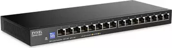Zyxel GS1100-16ES 16-Port Gigabit Unmanaged Switch Slimline mit DIP-Selektor (GS1100-16ES)