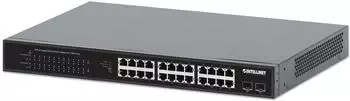 Intellinet 24-Port Gigabit Ethernet PoE+ Switch mit 2 SFP-Ports (561891)