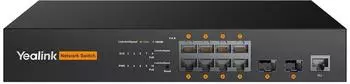 Yealink RCH80 AV-Switch 8-Port L2+ Managed PoE+ Rack-Einbau (1303227)