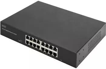 Digitus 16-Port Gigabit Switch 1Gbps Unmanaged Rack-Modul (DN-80112-2)