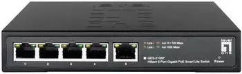 Level One Hilbert 5-Port PoE+ Smart Lite Gigabit Switch (GES-2105P)