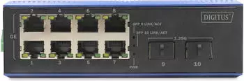 Digitus Switch 8+2-Port Gigabit Ethernet oE SC 20km (DN-651150)