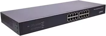 InLine Gigabit Netzwerk Switch 16-Port, 1Gb/s, 19" 1HE, l&uuml;fterlos (32311O)
