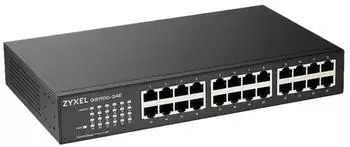 Zyxel GS1100-24ES 24-Port Gigabit Ethernet Unmanaged Switch mit DIP-Selektor (GS1100-24ES-EU0101F)