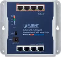 PLANET Industrial 8-Port GE ( 4-Port PoE+ ) Wallmount