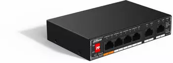 Dahua SG1006P Unmanaged Gigabit PoE Switch, 6-Port (DH-SG1006P)