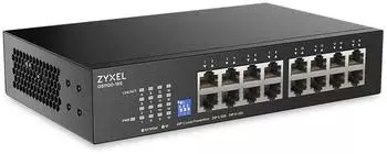 Zyxel GS1100-16S 16-Port Gigabit Switch unmanaged mit DIP-Selektor (GS1100-16S-EU0101F)