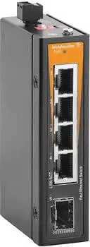 Weidmüller IE-SW-ELB-05-4TX-1FESFP Netzwerk Switch unmanaged, Fast Ethernet, 4-Port + SFP (2828590000)