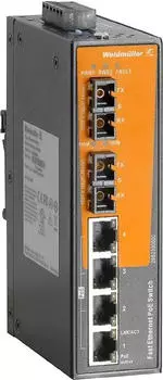 Weidmüller IE-SW-EL06-4POE-2SC Industrie-Ethernet-Switch 100MBit/s PoE (2682390000)