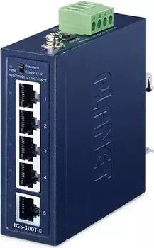 Planet IGS-500T-E Industrial Railmount Gigabit Switch 5-Port (IGS-500T-E)