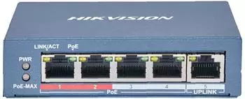 Hikvision Unmanaged Switch 4x PoE 1x Uplink RJ45 (DS-3E0105P-E/M(B)(O-STD))