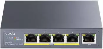 Cudy GS1005P 2.0 Unmanaged Gigabit PoE+ Switch 5-Port 60W (GS1005P)