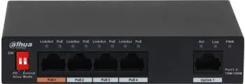 Dahua PFS3005-4ET-60-V2 PoE Switch Gigabit Ethernet, 5-Port, unmanaged (PFS3005-4ET-60-V2)