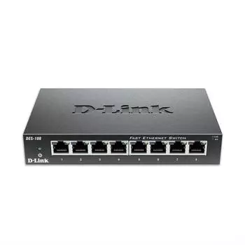 D-Link DES-108/V/E Fast Ethernet Unmanaged Desktop Switch 8-Port (DES-108/V/E)