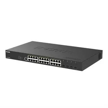 D-Link DGS-1250-28XP Smart Managed L2+ Switch 24x PoE+ Gigabit, 4x SFP+, 375W (DGS-1250-28XP/E)