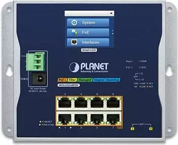 Planet WGS-5225-8P2SV L2+ Managed Switch 8-Port Gigabit PoE Wall Mount (WGS-5225-8P2SV)