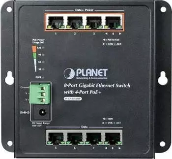 Planet WGS-804HP 8-Port Gigabit Switch, PoE+, IP30, unmanaged (WGS-804HP)