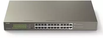 Tenda TEG1124P-24-250W 24-Port Gigabit Switch, unmanaged, 24x PoE, 250W (TEG1124P-24-250W)