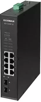 Edimax IGS-1210P V2 10-Port Gigabit PoE+ DIN Rail Switch IP30 (IGS-1210P V2)