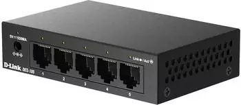 D-Link Fast Ethernet Unmanaged Desktop Switch, 5-Port (DES-105/V/E)
