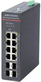 Hikvision DS-3T1512HP-SI-8P4FKIT Smart Managed Industrial PoE Switch 240W, Glasfaser (DS-3T1512HP-SI-8P4FKIT)