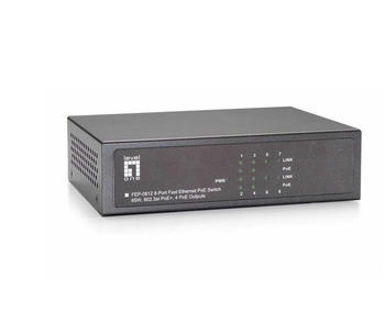 Level One 8-Port Fast Ethernet PoE+ Switch (FEP-0812)