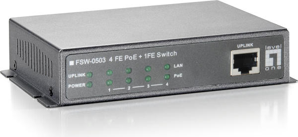 Level One 5-Port Fast Ethernet PoE Switch (FSW-0503W90)