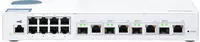 QNAP QSW-M408-4C 8 port 1Gbps 4 port 10G SFP+/ NBASE-T Combo Web Management Switch