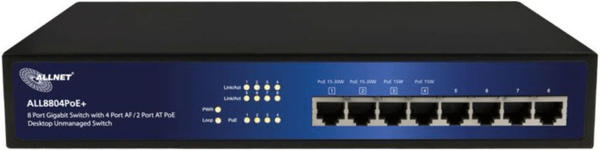 Allnet 8-Port Gigabit PoE Switch (ALL8804POE+)