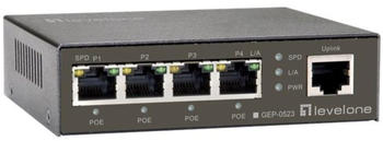 Level One 5-Port Gigabit PoE Switch (GEP-0523)